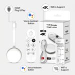 Google TV Stick 4K | WiFi 6 | 8GB RAM 128GB ROM | Android TV Box with Google Assistant + Netflix YouTube - Image 5